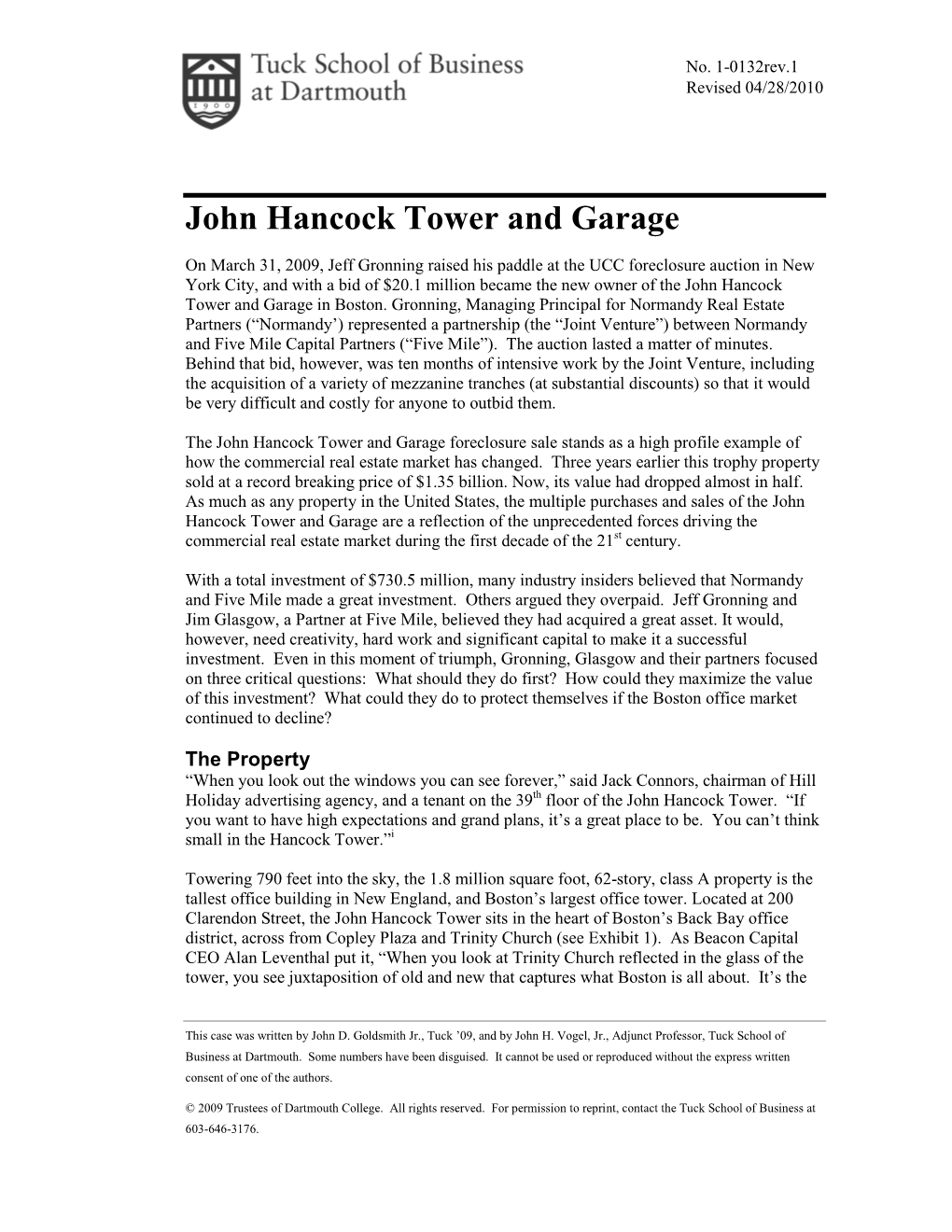 John Hancock Tower and Garage