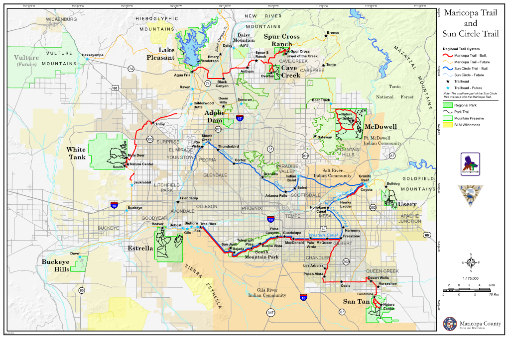 Maricopa Trail and Sun Circle Trail