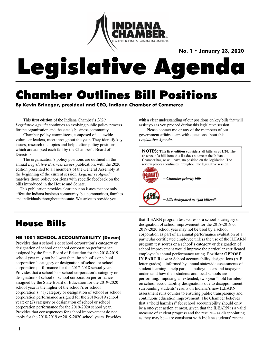 Legislative Agenda