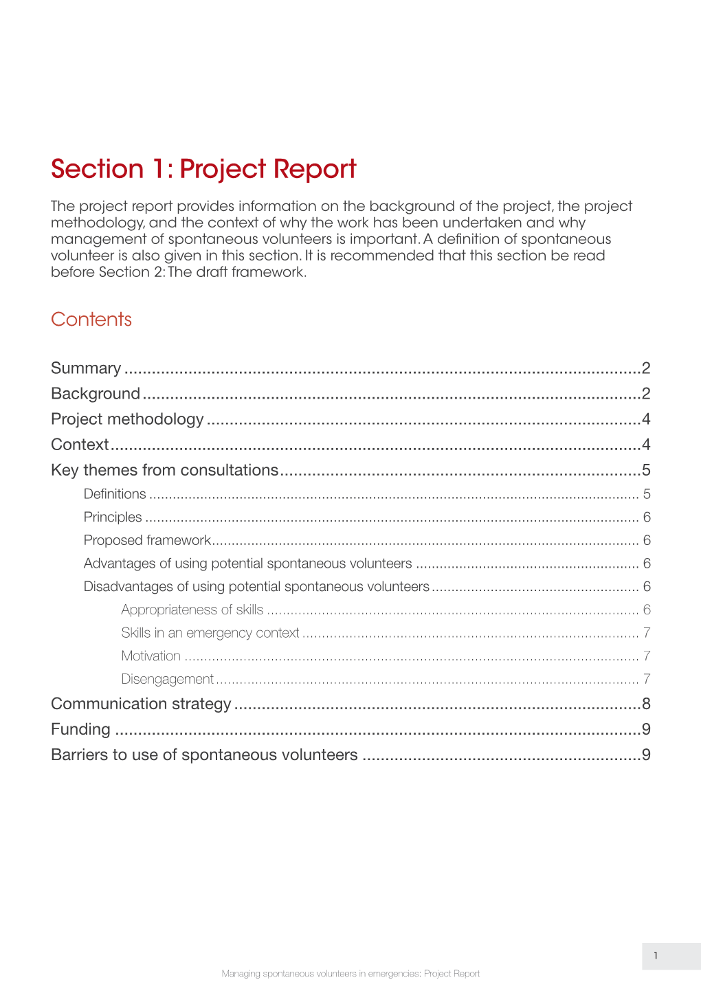 Section 1: Project Report