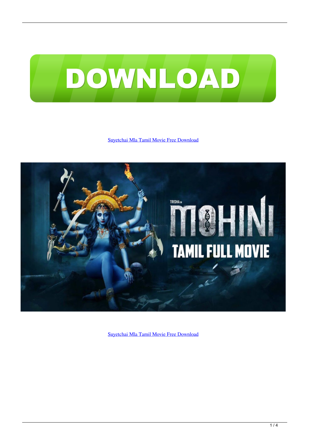 Suyetchai Mla Tamil Movie Free Download