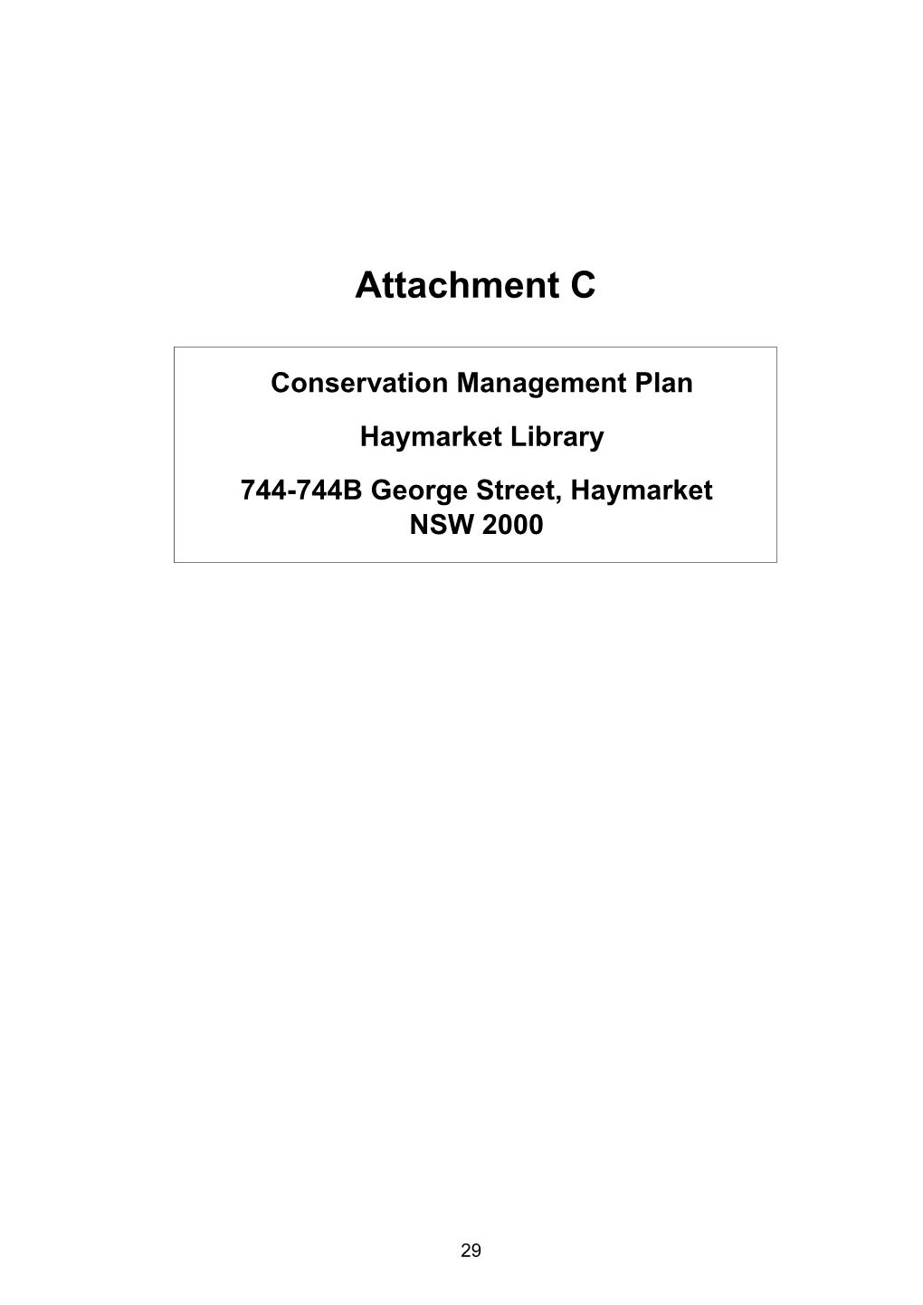 Attachment C