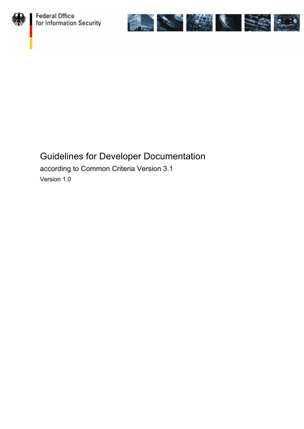 Guidelines for Developer Documentation