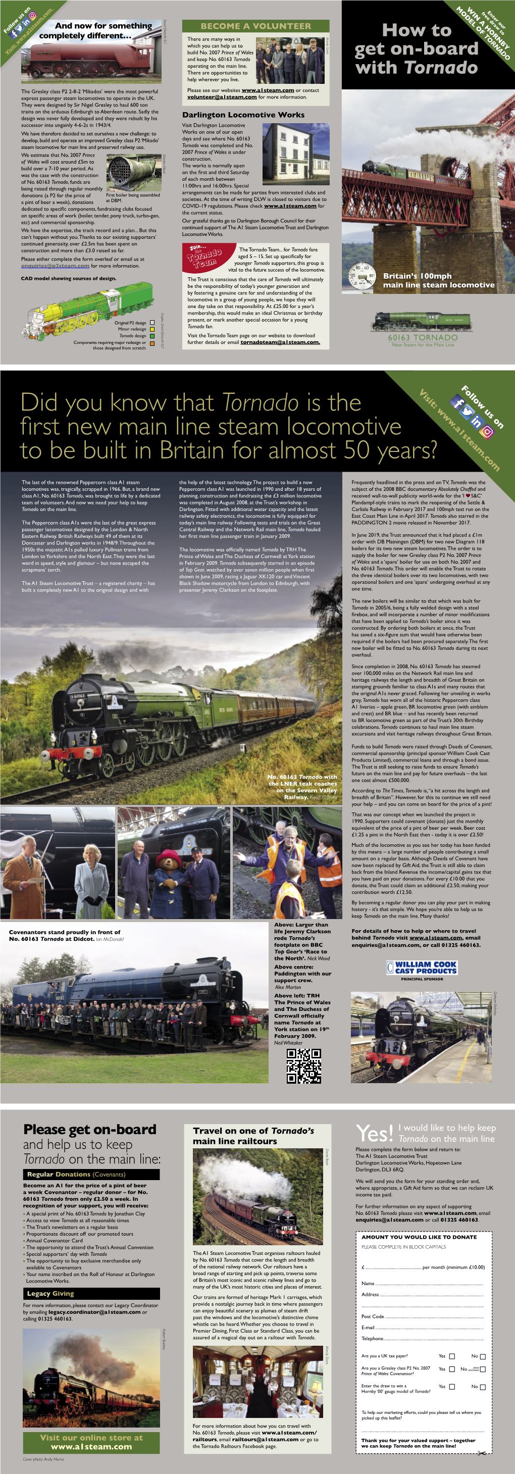 Did You Know That Tornado Is the First New Main Line Steam Locomotive To