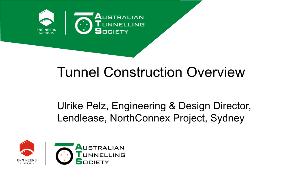 Tunnel Construction Overview