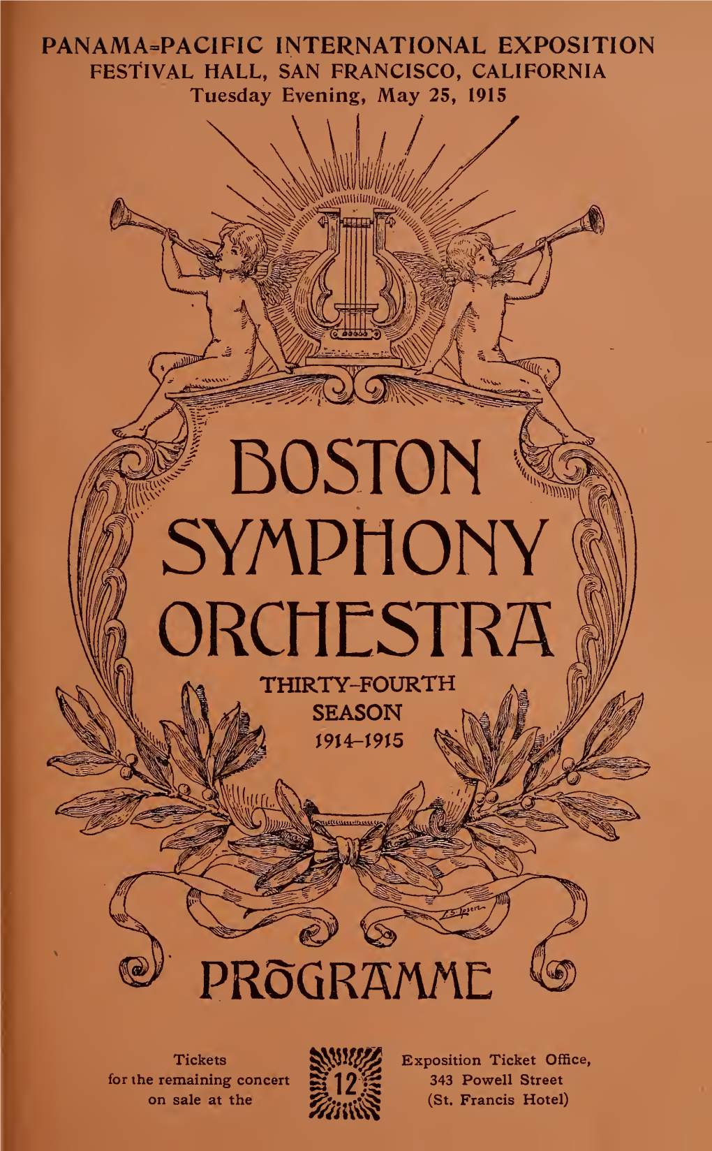 Boston Symphony Orchestra Concert Programs, Season 34, May 14