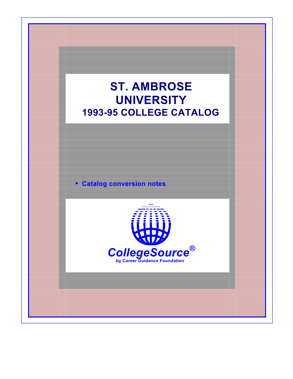 1993-95 College Catalog