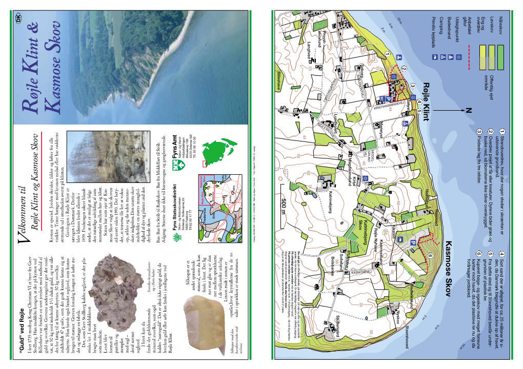 Vandretursfolder Om Røjle Klint & Kasmose Skov