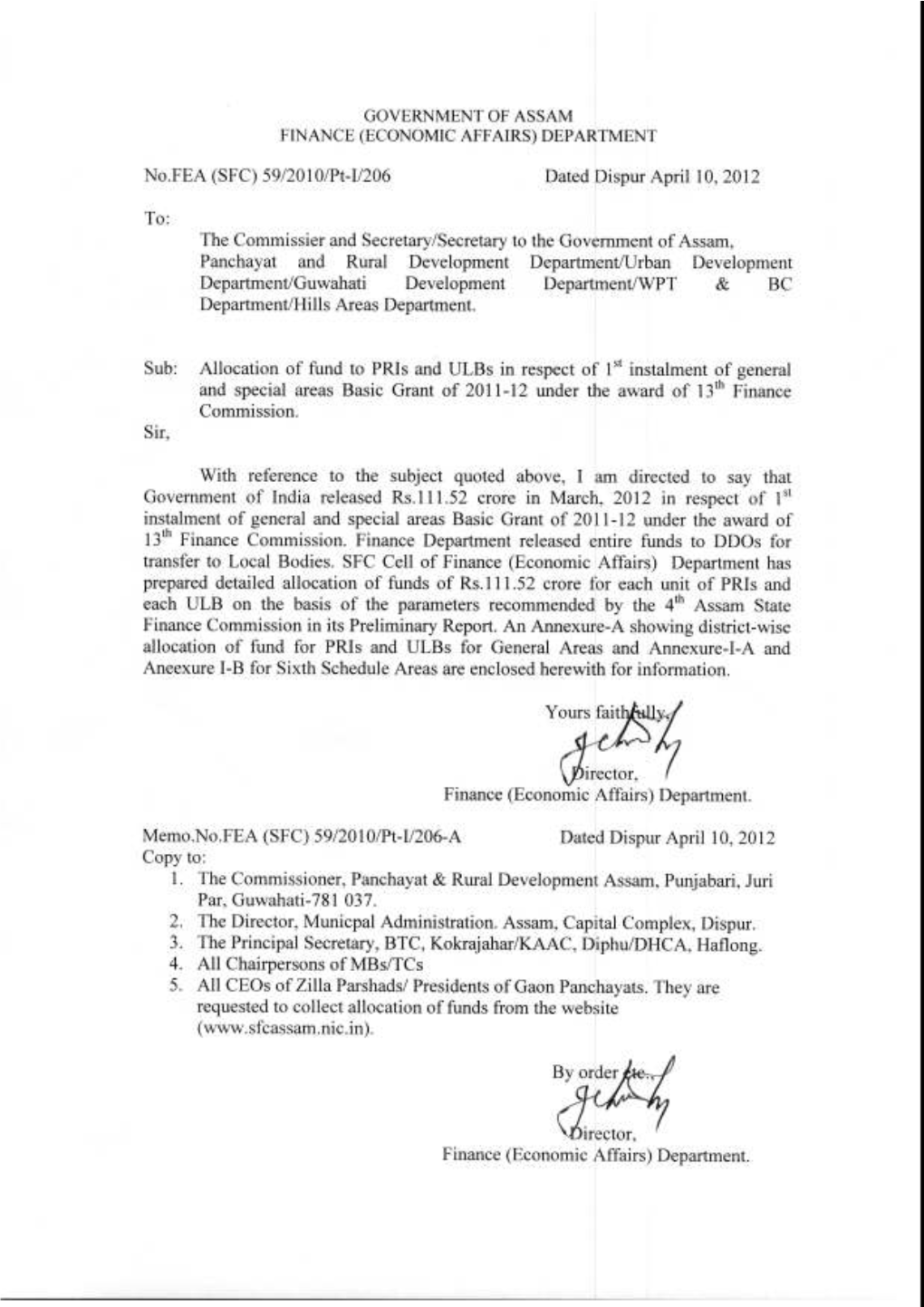 Statement Showing Vcdc & Tvc and Mb&Tc Wise Detailed Allocations of 1