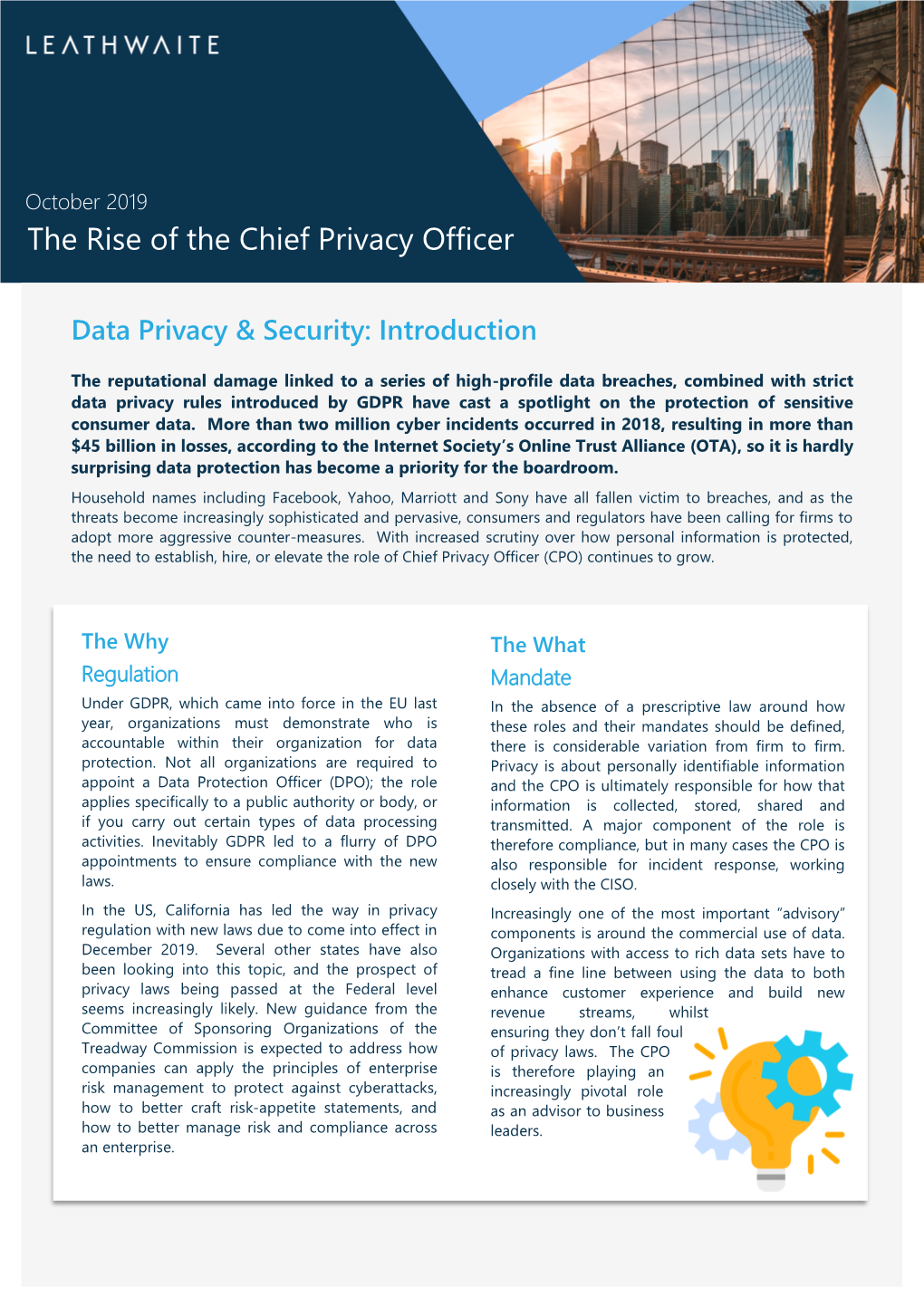 The Rise of the Chief Privacy Officer