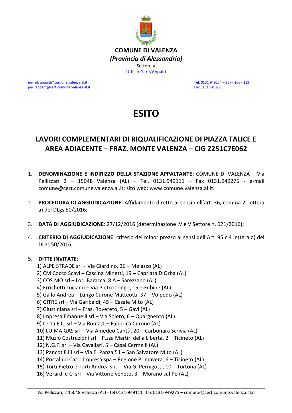 Avviso Di Aggiudicazione Talice E Area Adiacente.Pdf