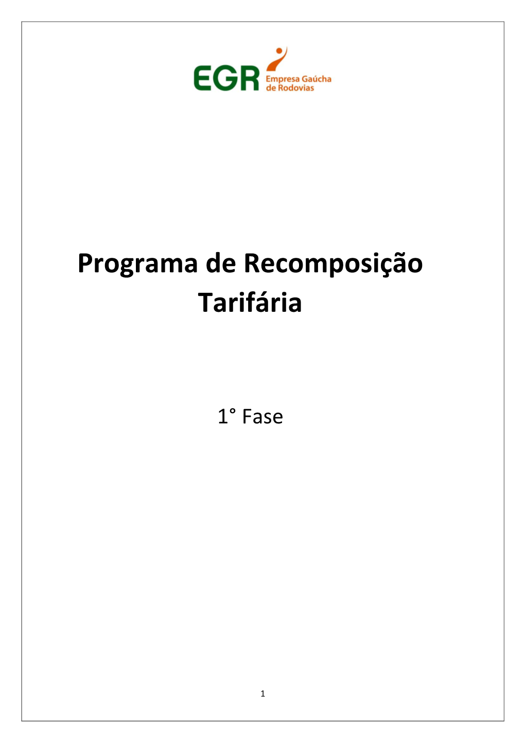 Programa De Recomposição Tarifária