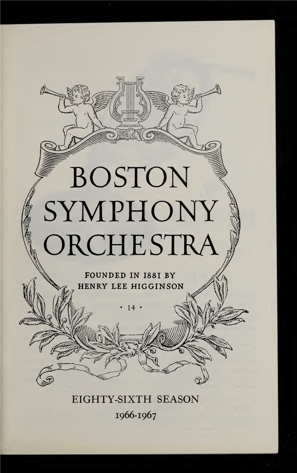 Boston Symphony Orchestra Concert Programs, Season 86, 1966-1967