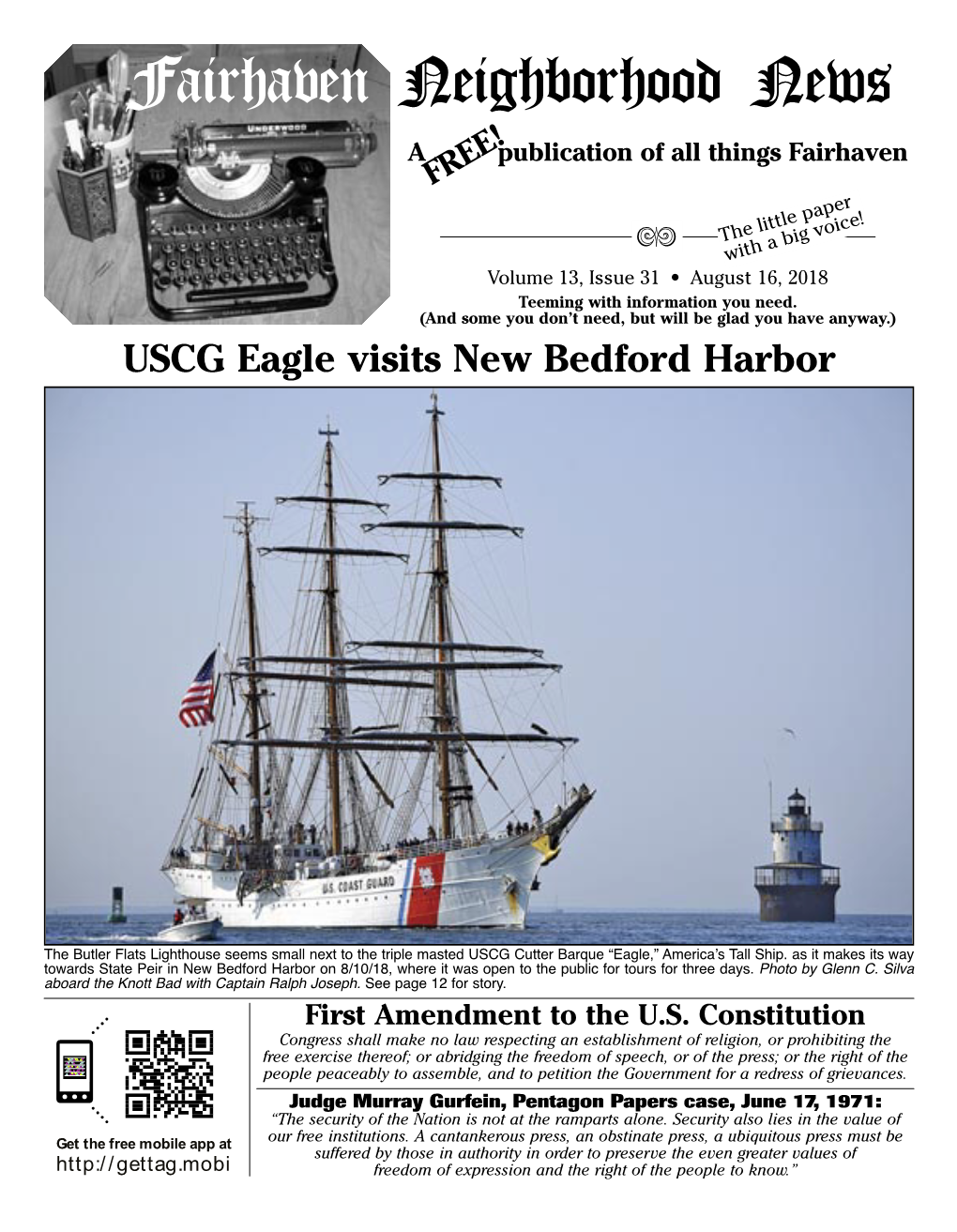 Eagle Visits New Bedford Harbor