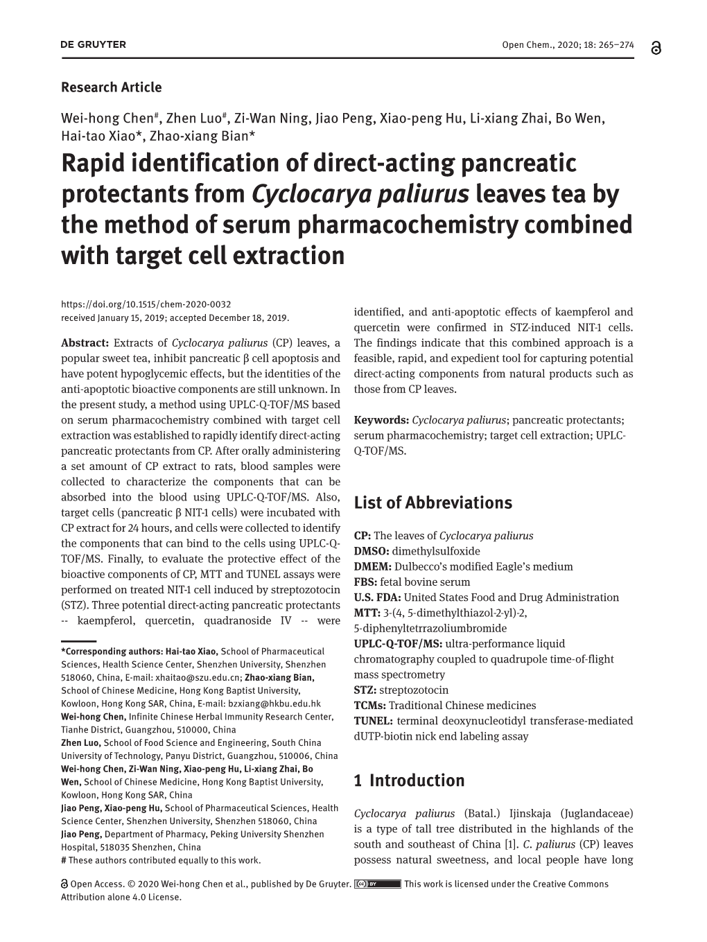 Rapid Identification of Direct-Acting Pancreatic Protectants From
