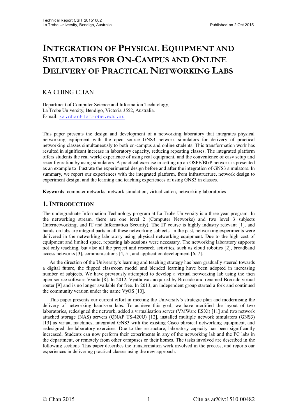 Network Simulators for Delivery of Practical Networking Classes Simultaneously to Both On-Campus and Online Students