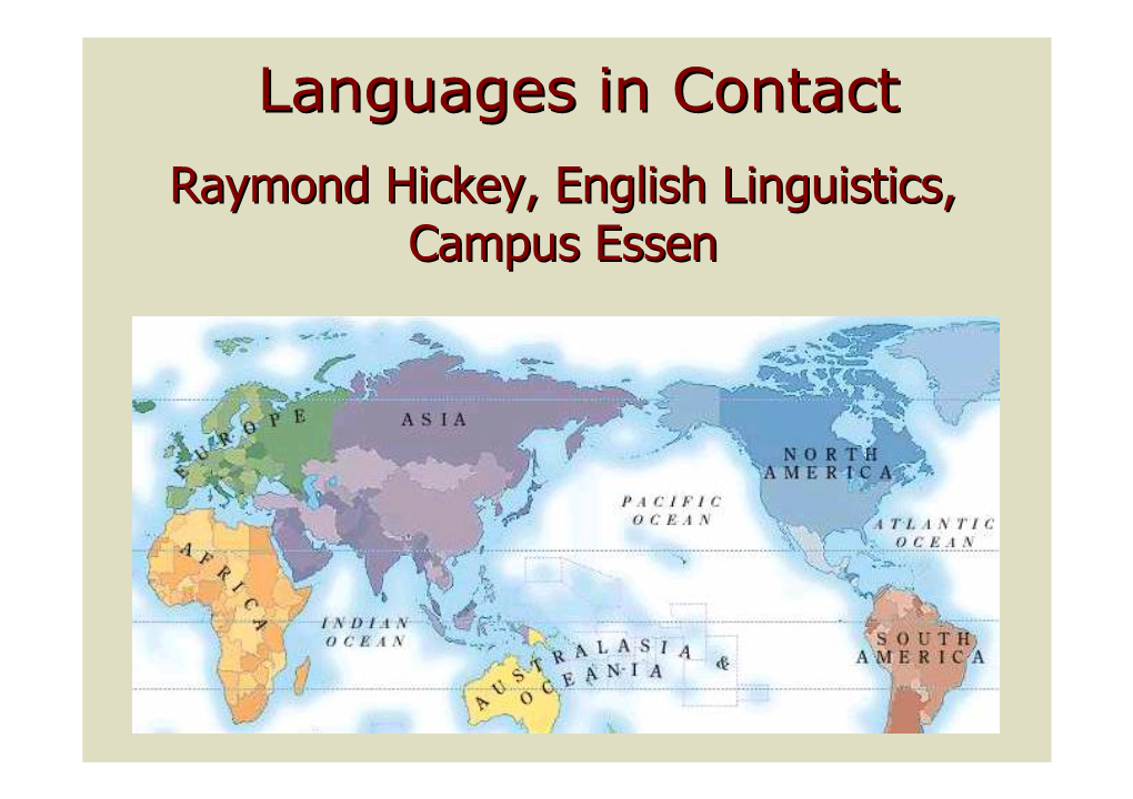 Languages in Contact