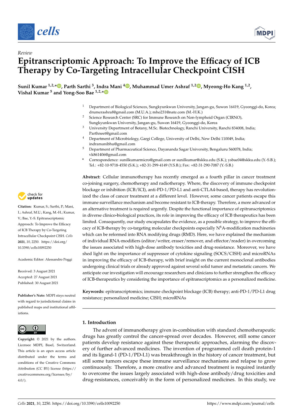 To Improve the Efficacy of ICB Therapy by Co-Targeting