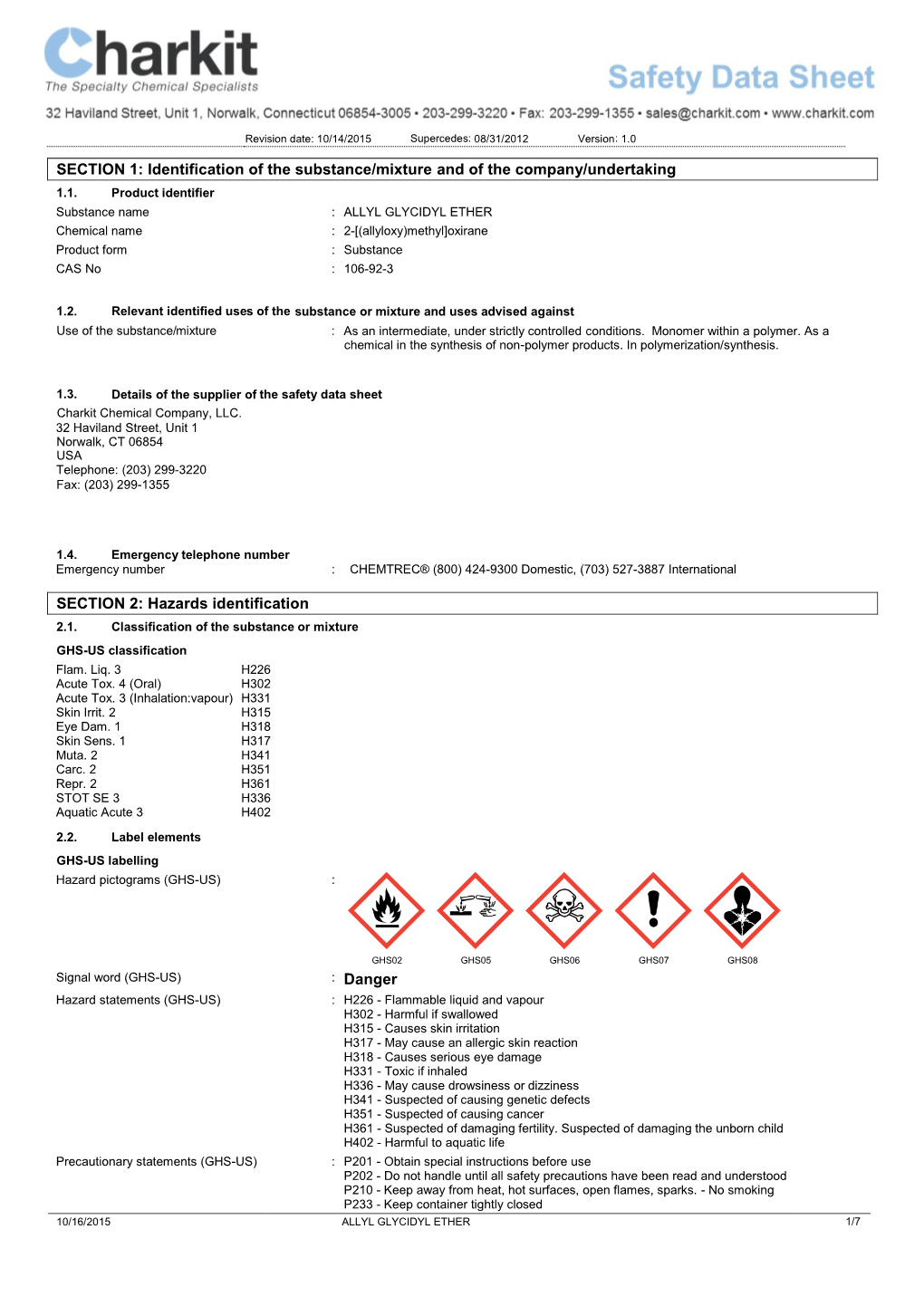 Hazards Identification