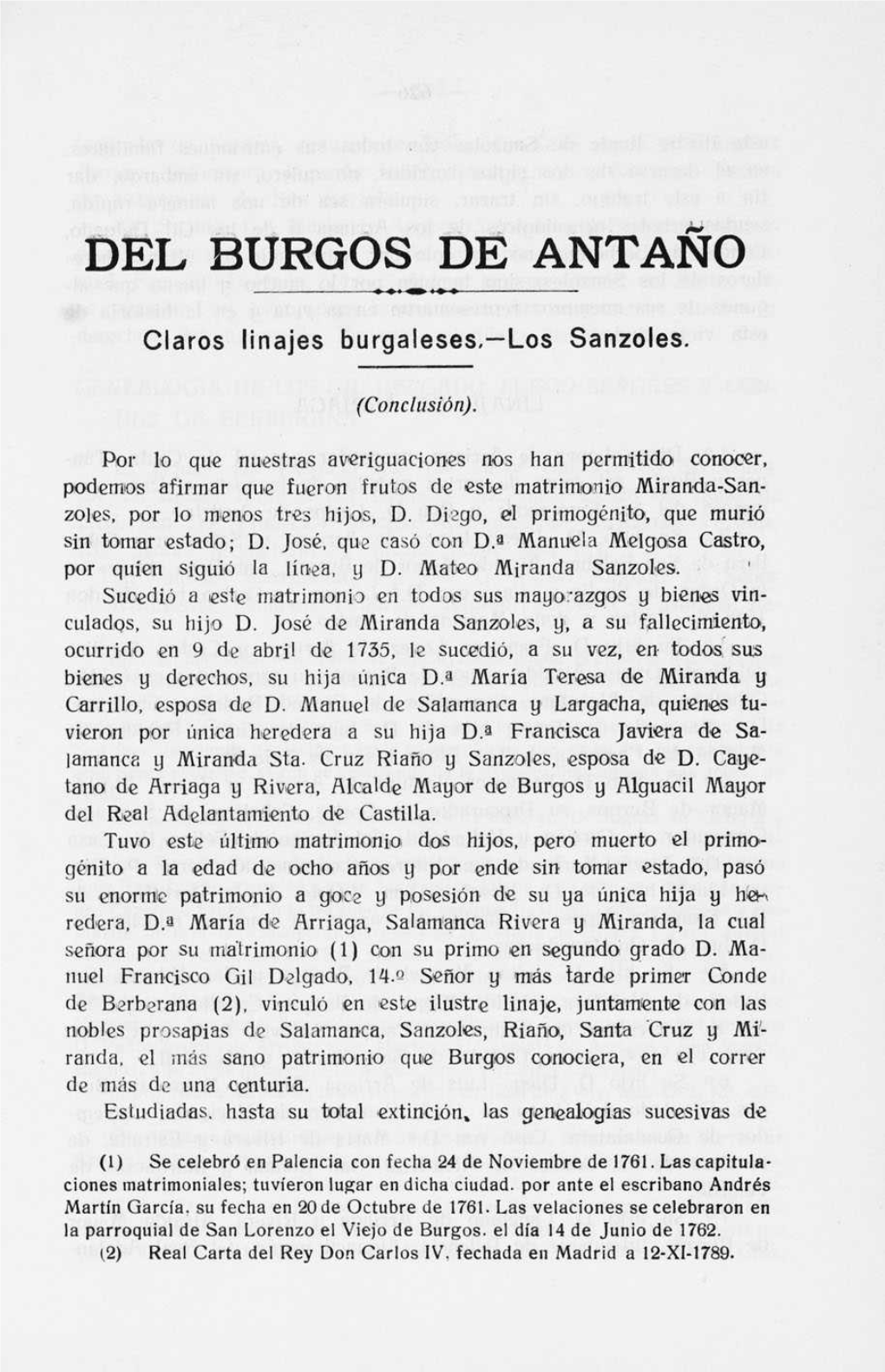 DEL BURGOS DE ANTAÑO Ana.* N