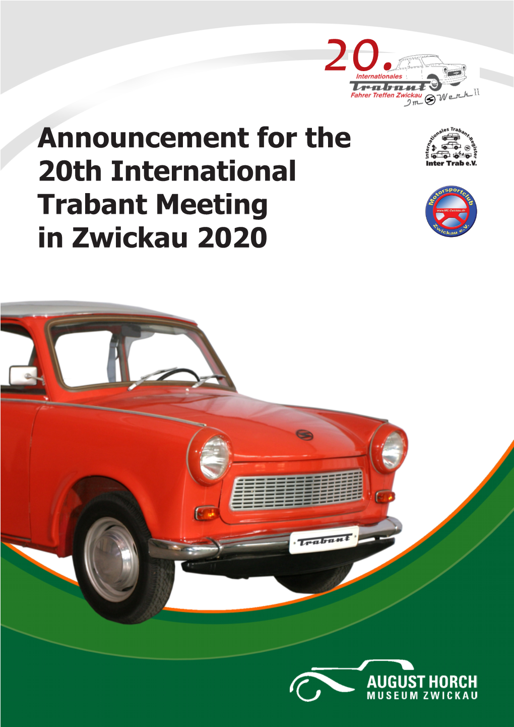 Announcement for the International Trabant Meeting in Zwickau 2020.Cdr