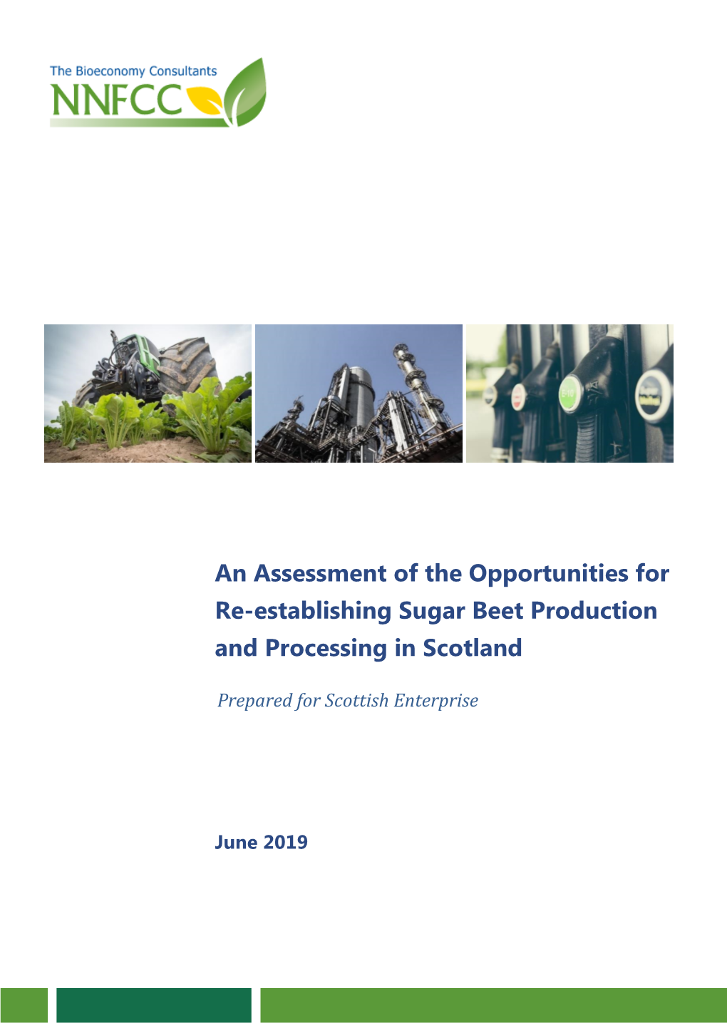 An Assessment of the Opportunities for Re-Establishing Sugar Beet Production and Processing in Scotland