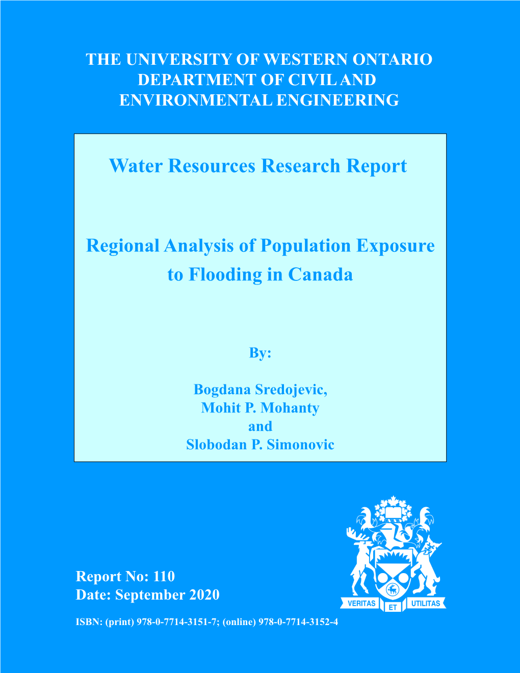 Regional Analysis of Population Exposure to Flooding in Canada