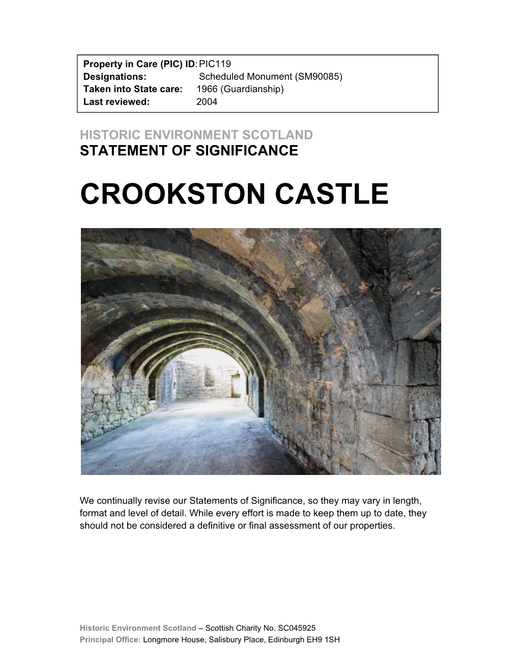 Crookston Castle