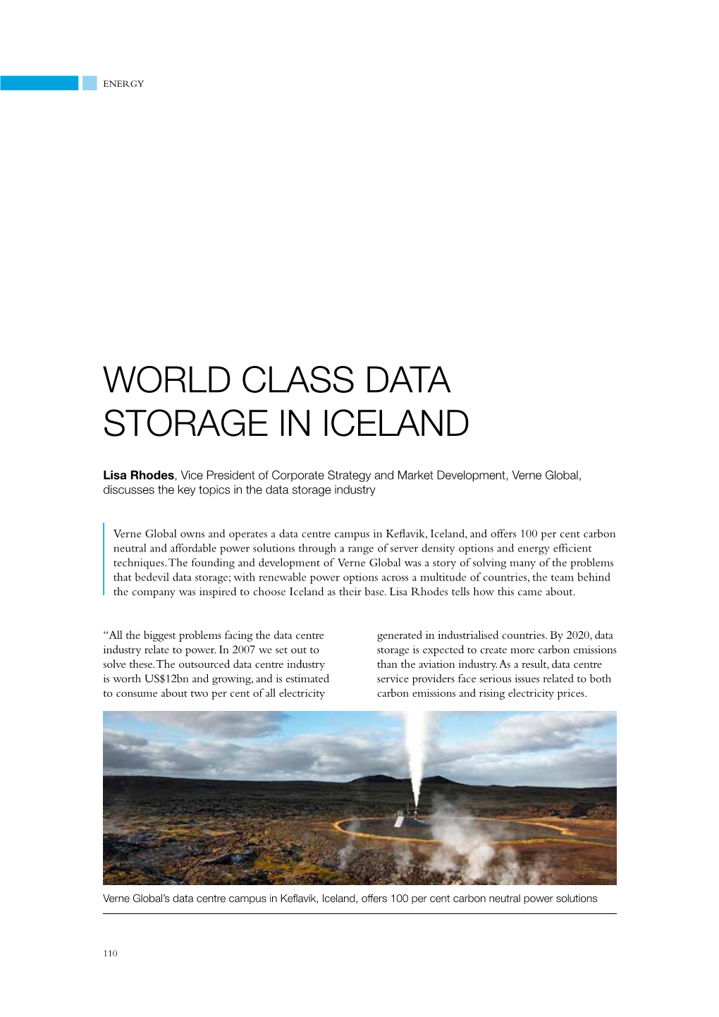 World Class Data Storage in Iceland