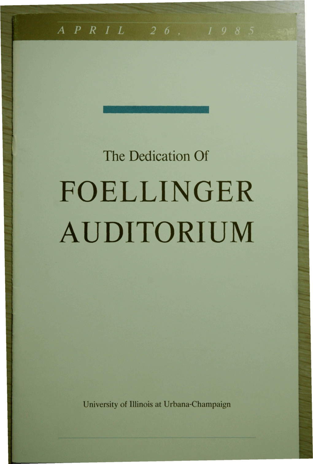 Foellinger Auditorium