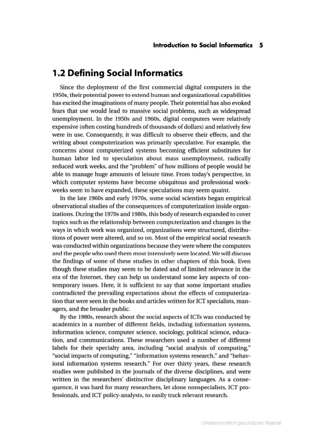 1.2 Defining Social Informatics