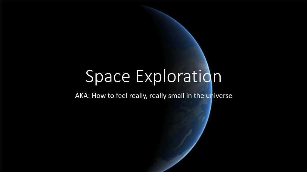 Space Exploration Powerpoint