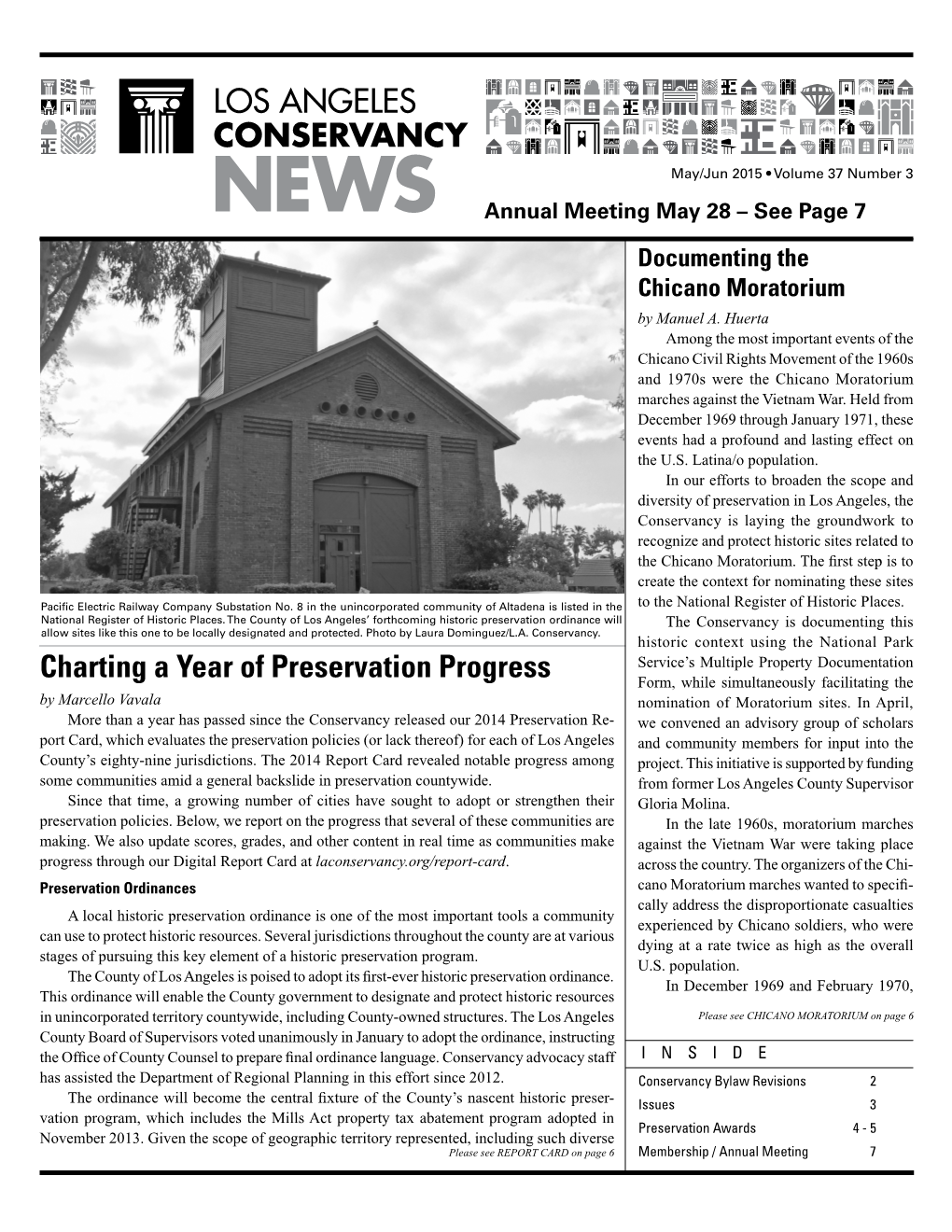 Charting a Year of Preservation Progress Form, While Simultaneously Facilitating the by Marcello Vavala Nomination of Moratorium Sites