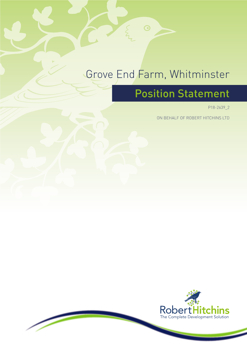 Position Statement Grove End Farm, Whitminster