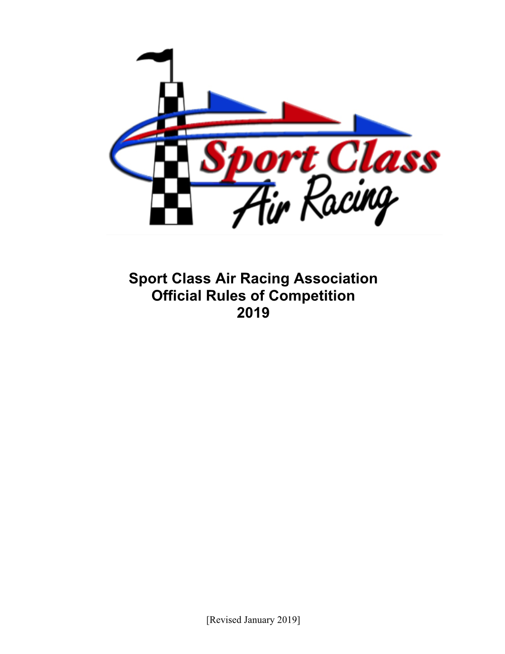 Sport Class Air Racing Association Official Rules of Competition 2019