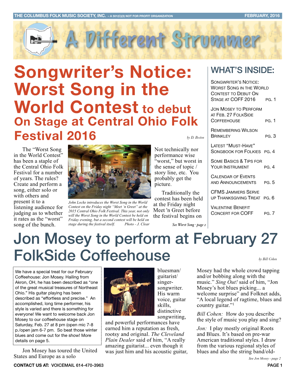 Songwriter's Notice: Worst Song in the World Contest to Debut