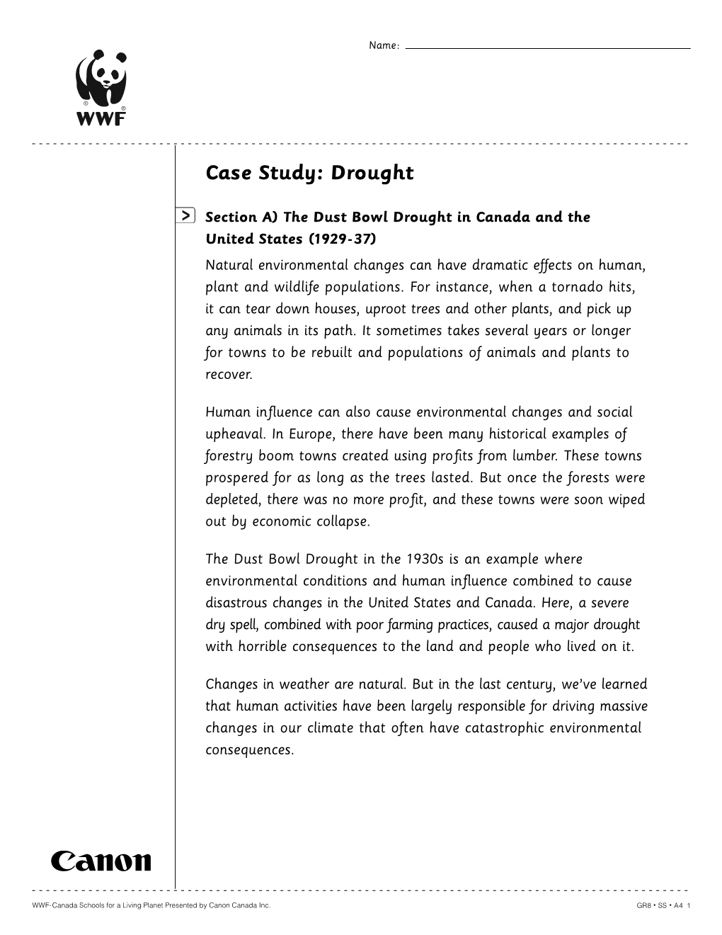 Case Study: Drought