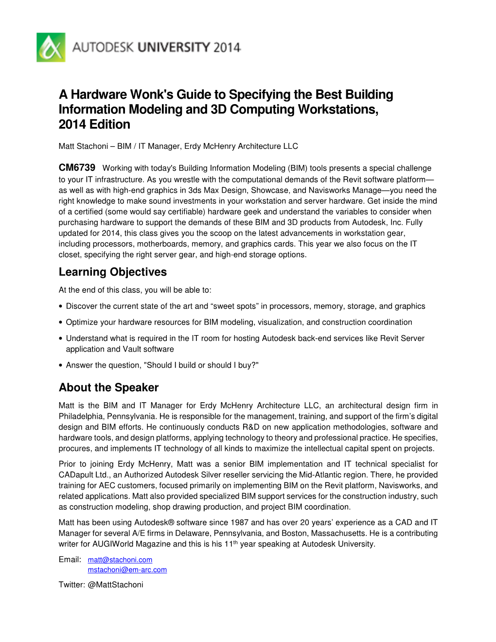 A Hardware Wonk's Guide to Specifying the Best Building Information Modeling and 3D Computing Workstations, 2014 Edition