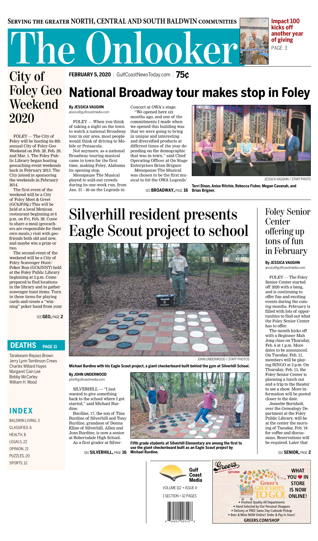 Silverhill Resident Presents Eagle Scout Project to School