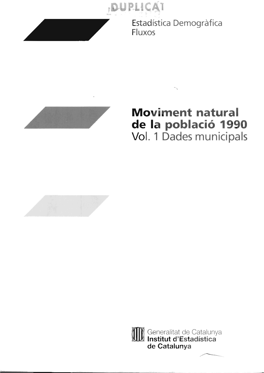 Vol. 1 Dades Municipals