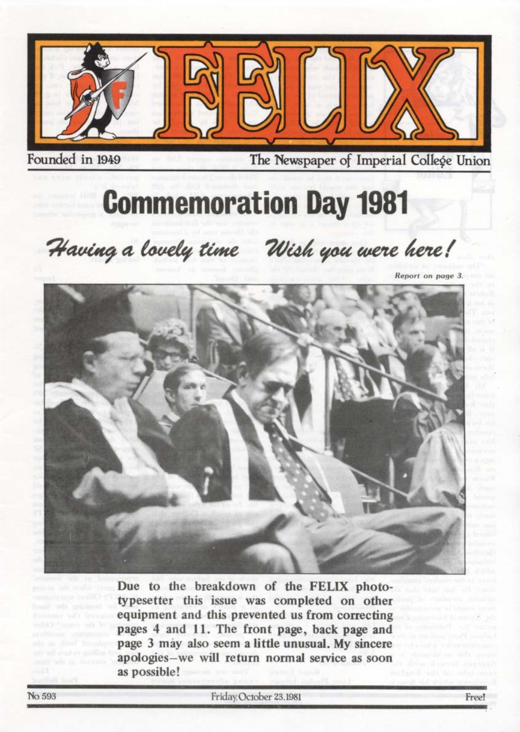 Felix Issue 0572, 1981