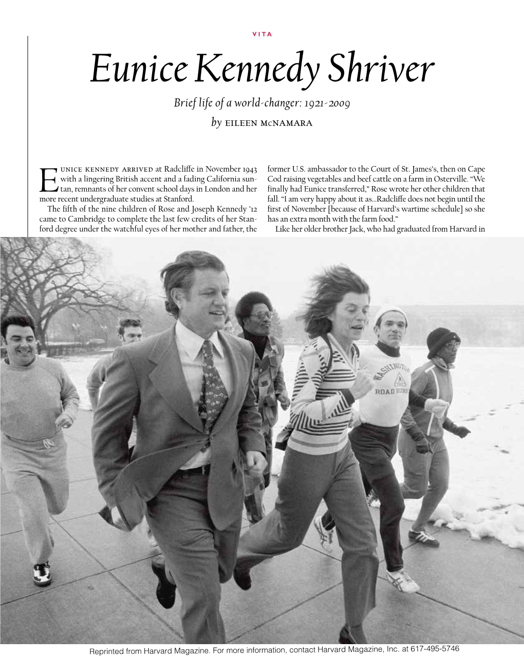 Eunice Kennedy Shriver Brief Life of a World-Changer: 1921-2009 by Eileen Mcnamara