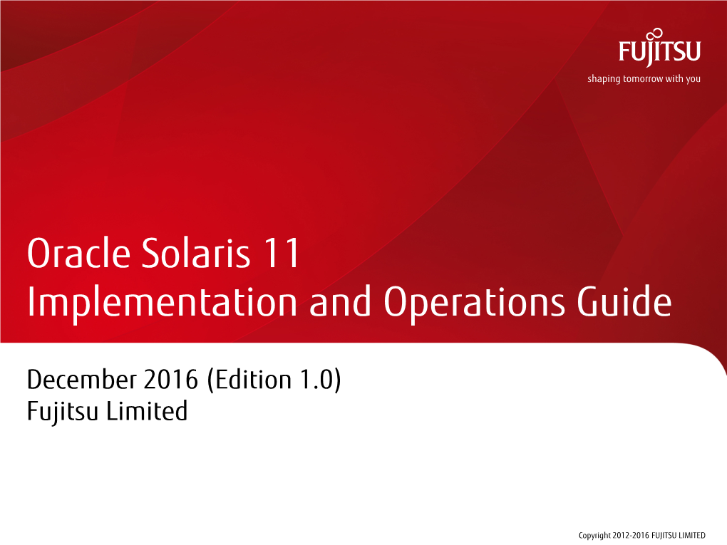 Oracle Solaris 11 Implementation and Operations Guide