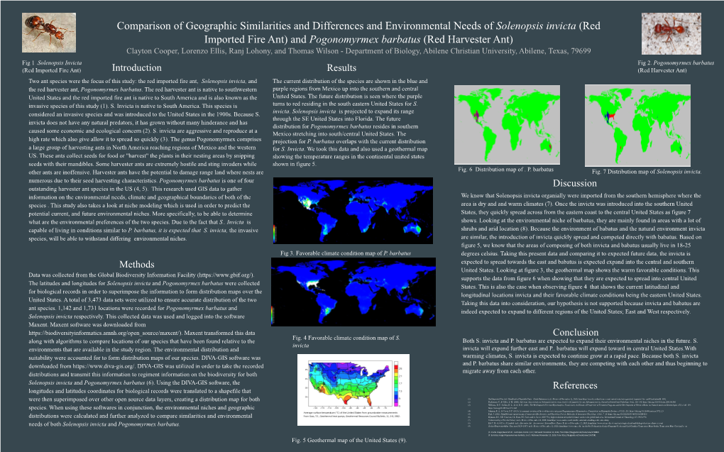 Comparison of Geographic Similarities and Differences And