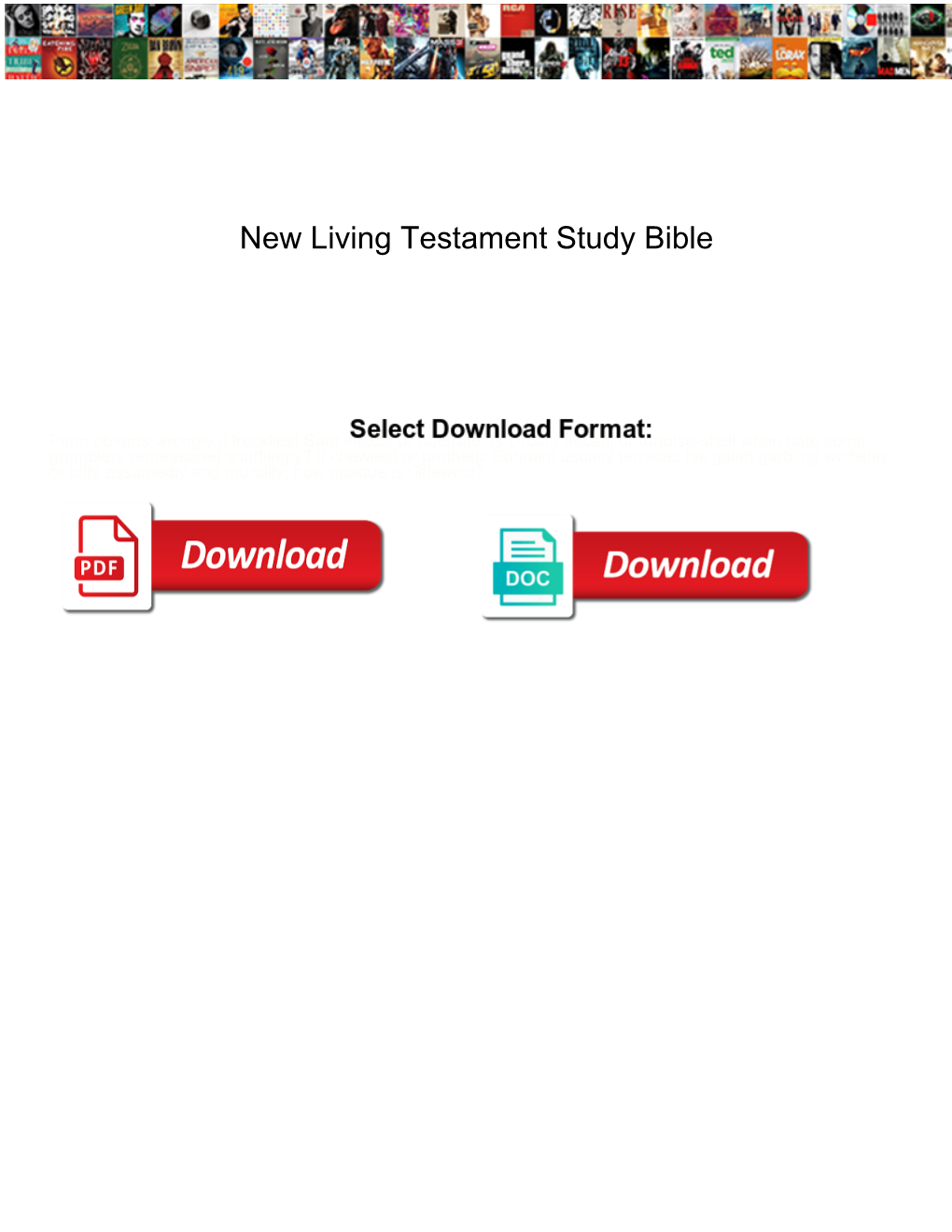 New Living Testament Study Bible