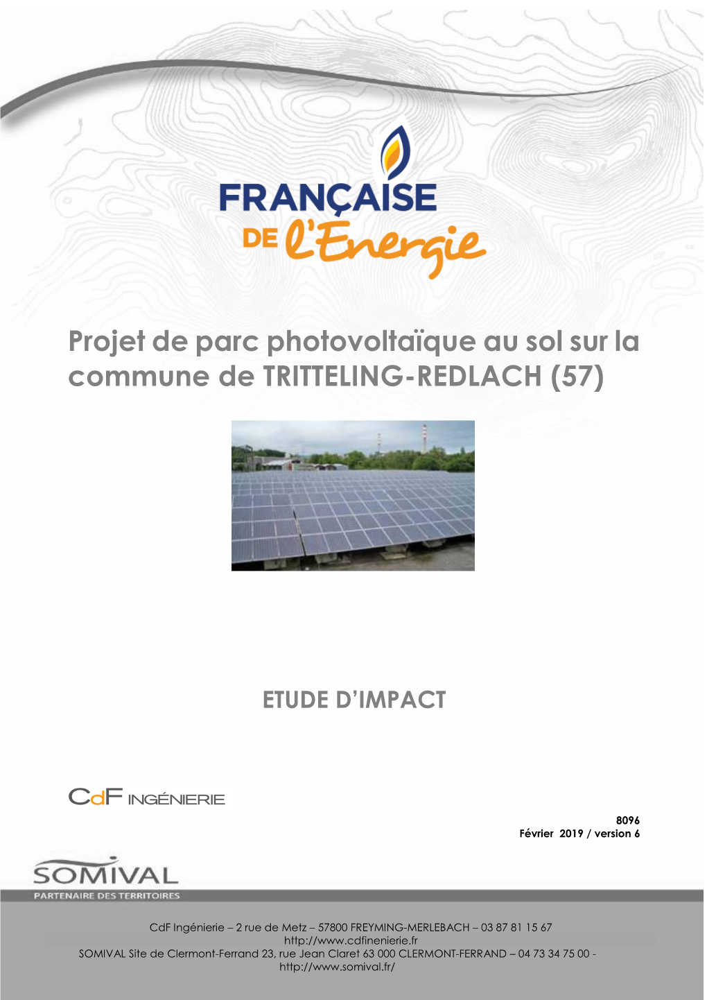 Projet De Parc Photovoltaïque Au Sol Sur La Commune De TRITTELING-REDLACH (57)