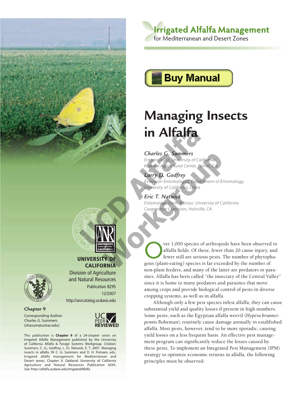 Managing Insects in Alfalfa