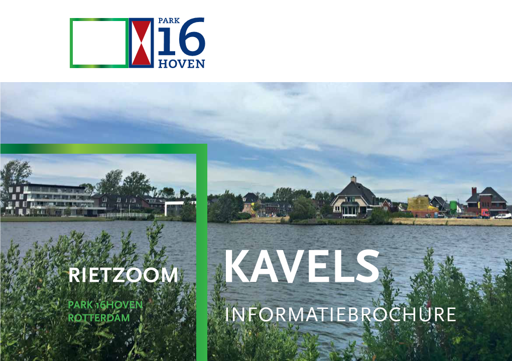 Informatiebrochure Kavels Rietzoom, Park16hoven Gemeente Rotterdam, Uitgave Mei 2021