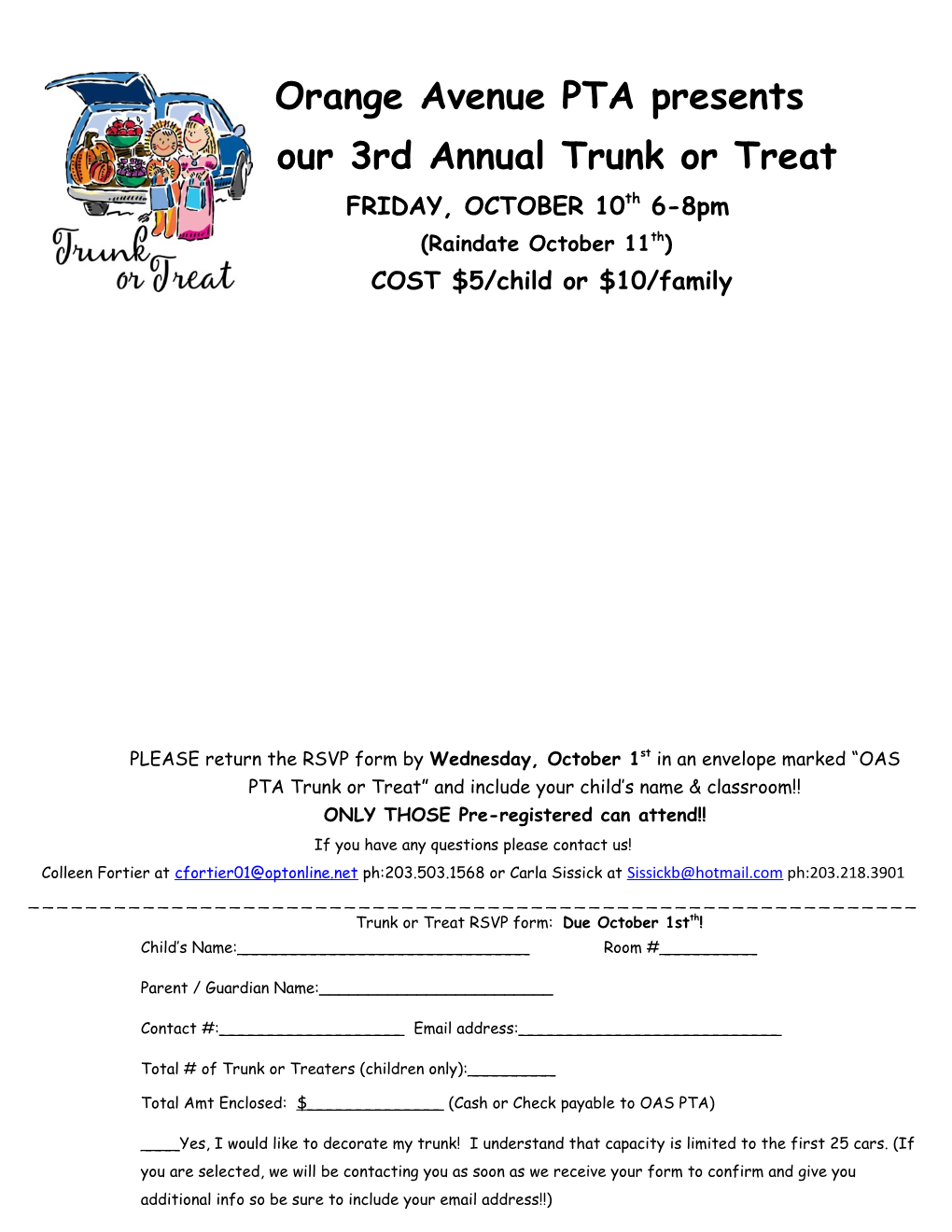 Our 3Rd Annual Trunk Or Treat