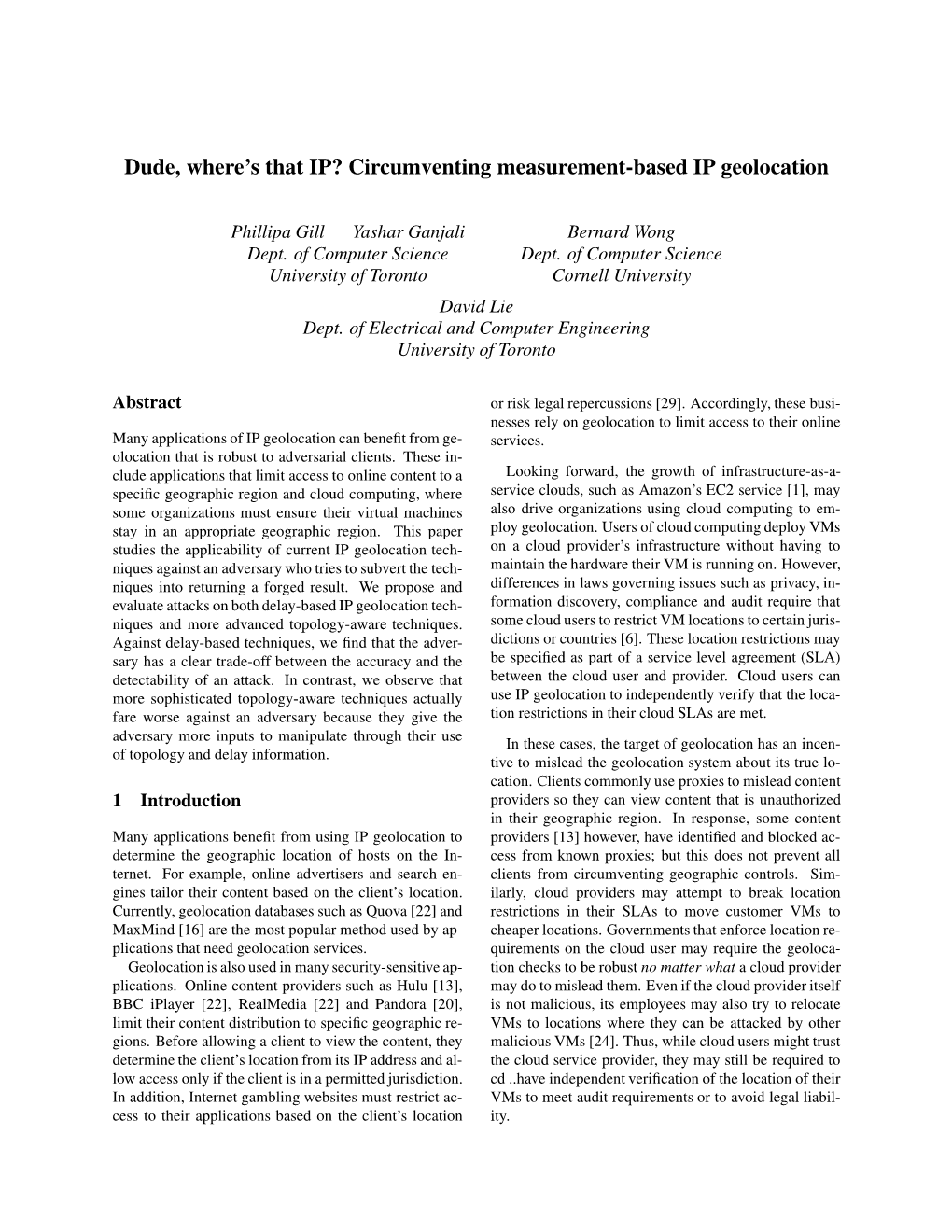 Circumventing Measurement-Based IP Geolocation